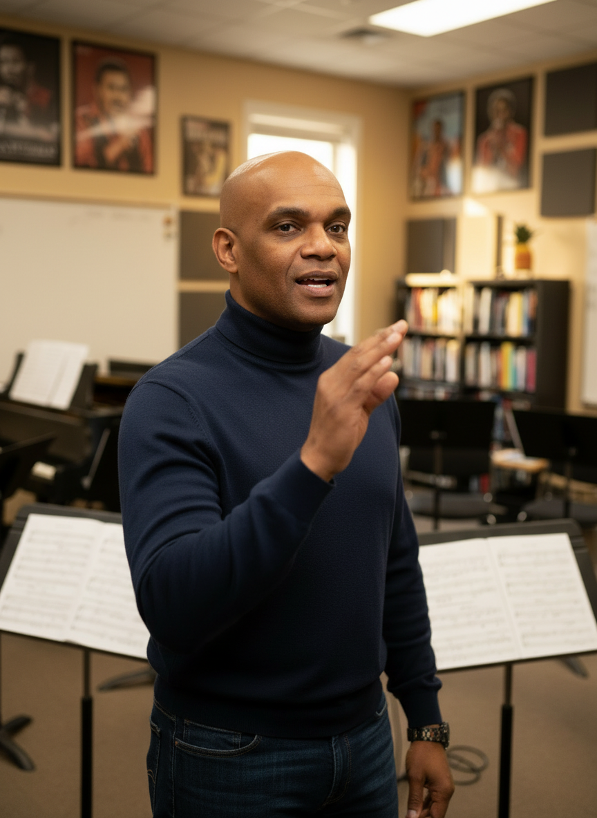 Jason Hackner teaching vocal instruction